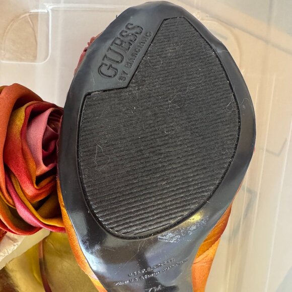 Vintage GUESS by Marciano Satin Rose Slingback Heels | Size 7M | NWOT - Picture 7 of 10